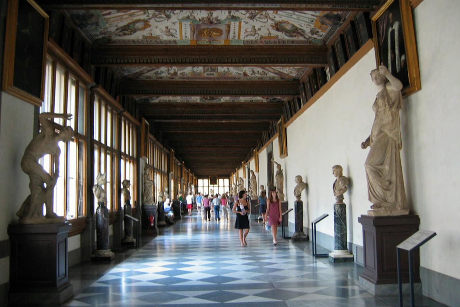 Galleria degli Uffizien perspektiivikatsaus