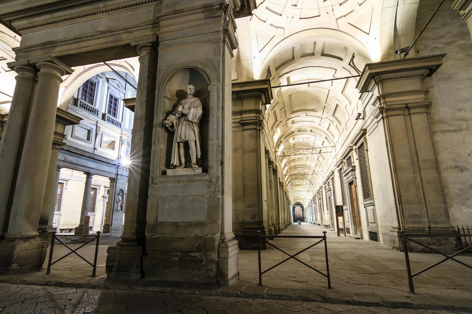 Perspektivvy av Uffizigalleriet